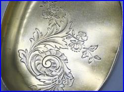 Pelle De Service A Glace Vermeil Argent Massif Poincon Sanglier Origine France