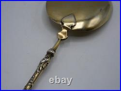 Pelle De Service A Glace Vermeil Argent Massif Poincon Sanglier Origine France