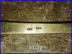 Pelle à Tarte Russe BAKOU Poinçonné Argent Massif doré et Manche Émaillé Baku