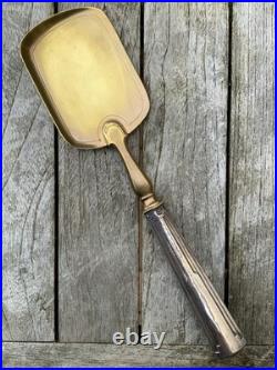 Pelle à glace et couteau anciens, vers 1930, manche en argent massif, poinçon