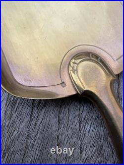 Pelle à glace et couteau anciens, vers 1930, manche en argent massif, poinçon