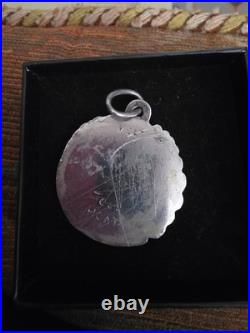 Pendentif Argent Massif Toulhoat Modèle Oiseau Stylisé KELT Poinçon Sanglier