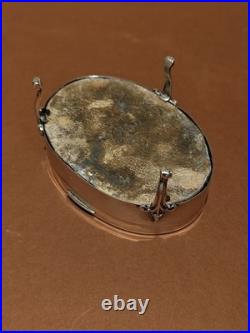 Petit coffret à Bijoux en argent massif, poinçons Grande-Bretagne