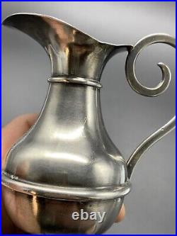 Pichet Verseuse Aiguière Argent Massif Poincon Minerve MO Pierre Raume De Joyet