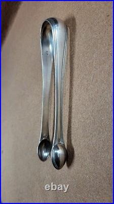 Pince A Sucre En Argent Massif Poincon Vieillard De 31,35 Grammes