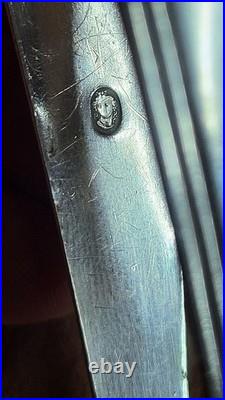 Pince A Sucre En Argent Massif Poincon Vieillard De 31,35 Grammes