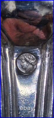 Pince A Sucre En Argent Massif Poincon Vieillard De 31,35 Grammes