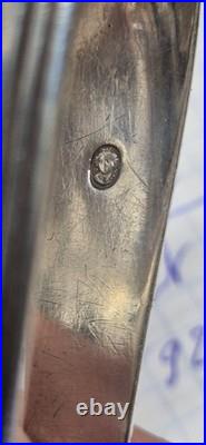 Pince A Sucre En Argent Massif Poincon Vieillard De 31,35 Grammes