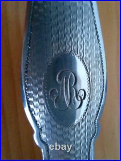 Pince a sucre griffes de lion en argent massif chiffrée AR, poinçon Minerve