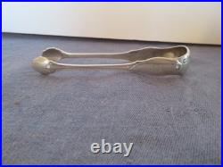 Pince à sucre monogramme OA argent Massif poinçon minerve 27 gr