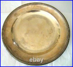 Plat en argent massif, époque Empire, poinçon au coq 1er titre, #1878#