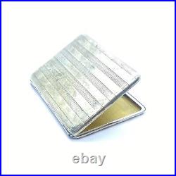 Porte cigarettes en argent massif XIX eme poinçon sanglier 925? Guilloché