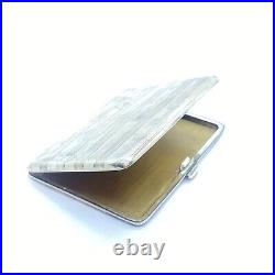 Porte cigarettes en argent massif XIX eme poinçon sanglier 925? Guilloché