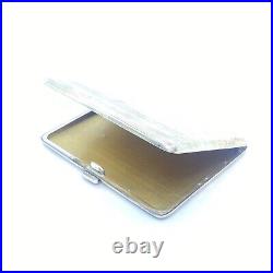 Porte cigarettes en argent massif XIX eme poinçon sanglier 925? Guilloché