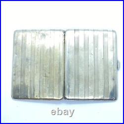 Porte cigarettes en argent massif XIX eme poinçon sanglier 925? Guilloché