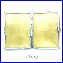 Porte cigarettes en argent massif XIX eme poinçon sanglier 925? Guilloché