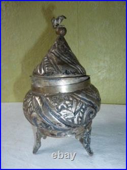 Pot en Argent Massif Ottoman Perse Poinçon Crabe XVIII ou XIX ème
