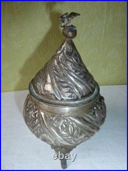 Pot en Argent Massif Ottoman Perse Poinçon Crabe XVIII ou XIX ème