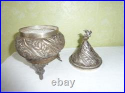 Pot en Argent Massif Ottoman Perse Poinçon Crabe XVIII ou XIX ème