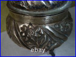 Pot en Argent Massif Ottoman Perse Poinçon Crabe XVIII ou XIX ème