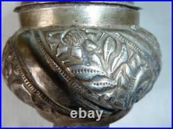 Pot en Argent Massif Ottoman Perse Poinçon Crabe XVIII ou XIX ème