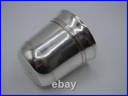 Puiforcat Belle Timbale 133 Grs Argent Massif Poincon Minerve 1 Er Titre
