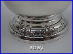 Puiforcat Rare Paire Timbales Gravees 590 Grs Argent Massif Poincon Minerve