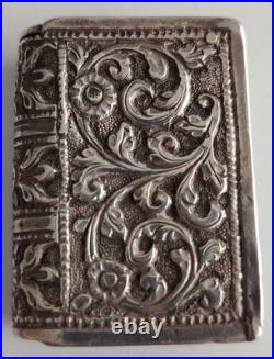 Pyrogène Livre Argent Massif 36,5g Hanau Allemagne Fin Xixe Poinçon Cygn