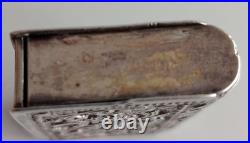 Pyrogène Livre Argent Massif 36,5g Hanau Allemagne Fin Xixe Poinçon Cygn