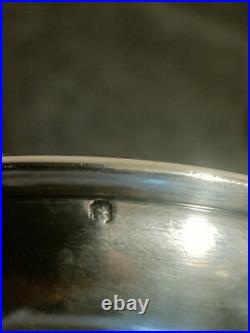 RARE ENCRIER DE BUREAU EN ARGENT MASSIF et Cristal POINCON MINERVE