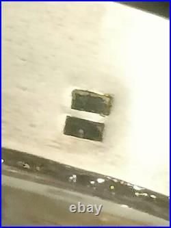 RARE ENCRIER DE BUREAU EN ARGENT MASSIF et Cristal POINCON MINERVE