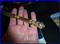 Rare 6 couteaux à dessert, tout vermeil, poincon minerve 800, style L XV, N°1