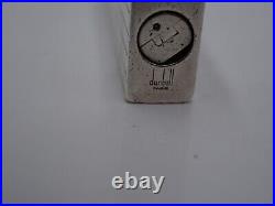 Rare Briquet Dunhill En Argent Massif Origine France Poincon Crabe