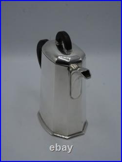 Rare Cafetiere En Argent Massif Poincon Minerve 1 Er Titre Art Deco