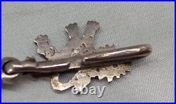 Rare Châtelaine en argent MASSIF longueur 92 cm poids 73 grammes poinçons