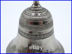 Rare Clochette De Table En Argent Massif Poincon Vieillard Paris 1819