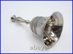 Rare Clochette De Table En Argent Massif Poincon Vieillard Paris 1819