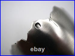 Rare Coquetier Coquille Tripode En Argent Massif Poincon Minerve Initiales R. L