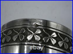 Rare Coquetier Et Cuillere A Oeuf En Argent Massif Poincon Minerve Art Nouveau