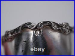 Rare Coquetier Sur Plateau En Argent Massif Poincon Minerve 1 Er Titre