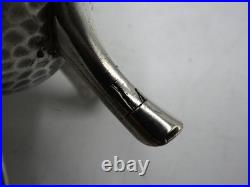 Rare Coquetier Tripode En Argent Massif Poincon Minerve Initiales R. L