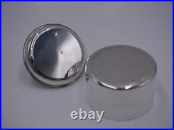 Rare Coupe Ou Boite Couverte En Argent Massif Poincon Minerve Prise Cerf