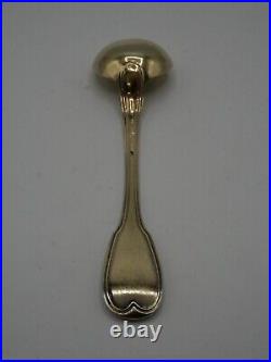 Rare Cuillere A Moutarde En Argent Massif Poincon 1 Er Coq Paris 1798 Filets