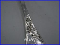 Rare Cuillere A Sauce En Argent Massif Poincon Minerve Art Nouveau