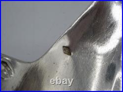 Rare Cuillere A Sauce En Argent Massif Poincon Minerve Art Nouveau