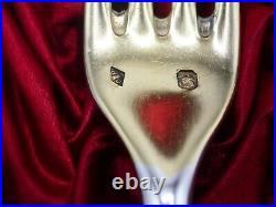 Rare Necessaire De Bapteme 5 Pieces En Argent Massif Et Vermeil Poincon Minerve