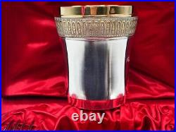Rare Necessaire De Bapteme 5 Pieces En Argent Massif Et Vermeil Poincon Minerve