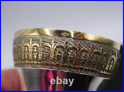 Rare Necessaire De Bapteme 5 Pieces En Argent Massif Et Vermeil Poincon Minerve