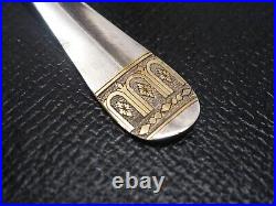 Rare Necessaire De Bapteme 5 Pieces En Argent Massif Et Vermeil Poincon Minerve