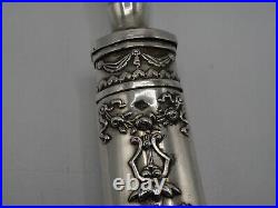 Rare Pelle A Asperges En Argent Massif Poincon Minerve 1 Er Titre Mascaron